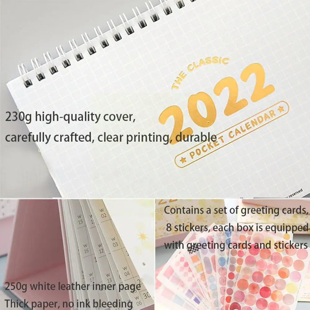 

1 коробка, карманная наклейка с календарем, поздравительная открытка, Подарочная коробка, память для хранения, украшение, подарок, календарь...