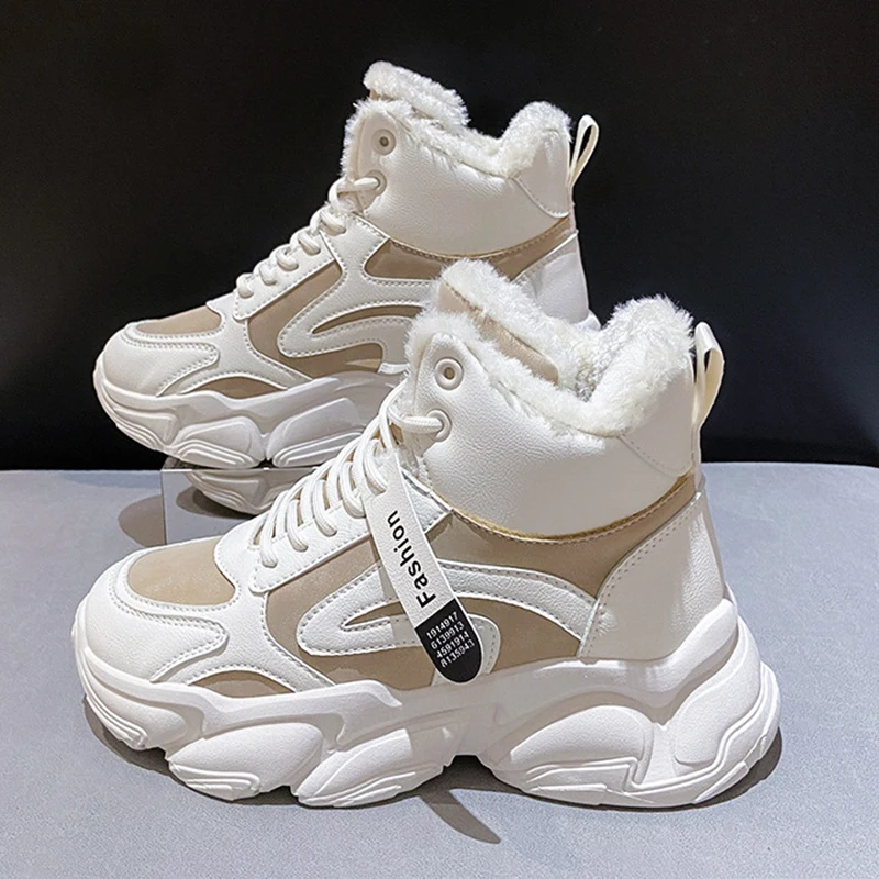 

Кроссовки женские на платформе, с круглым носком, на вулканизированной подошве