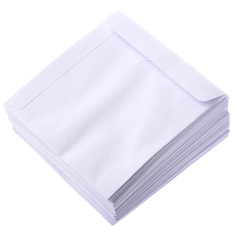 

100 Paper CD Sleeves With Window & Flap