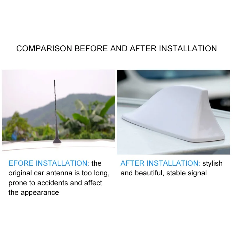 Автомобильная антенна крыши &quotакулий плавник&quot универсальный ForBMW ForKIA ForHYUNDAI