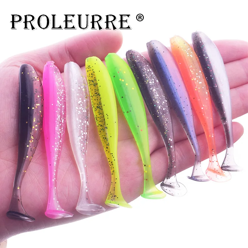 Proleurre Jig воблеры Easy Shiner рыболовные приманки 50 мм 75 мм 95 мм искусственная двухцветная Мягкая силиконовая приманка для окуня