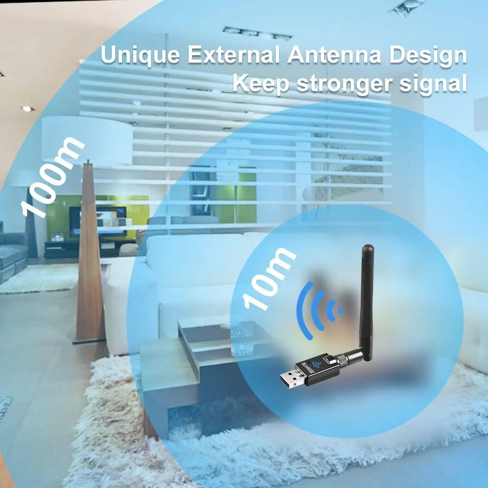 100 м USB Bluetooth 5 0 адаптер передатчик 328ft беспроводной аудио приемник донгл для ПК