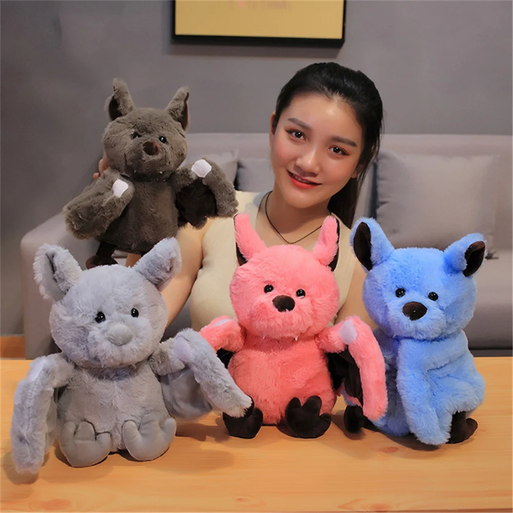 

Модная детская плюшевая кукла летучая мышь, 24 см, мягкая плюшевая подушка, детская игрушка, украшение для детской комнаты, игрушка в подарок