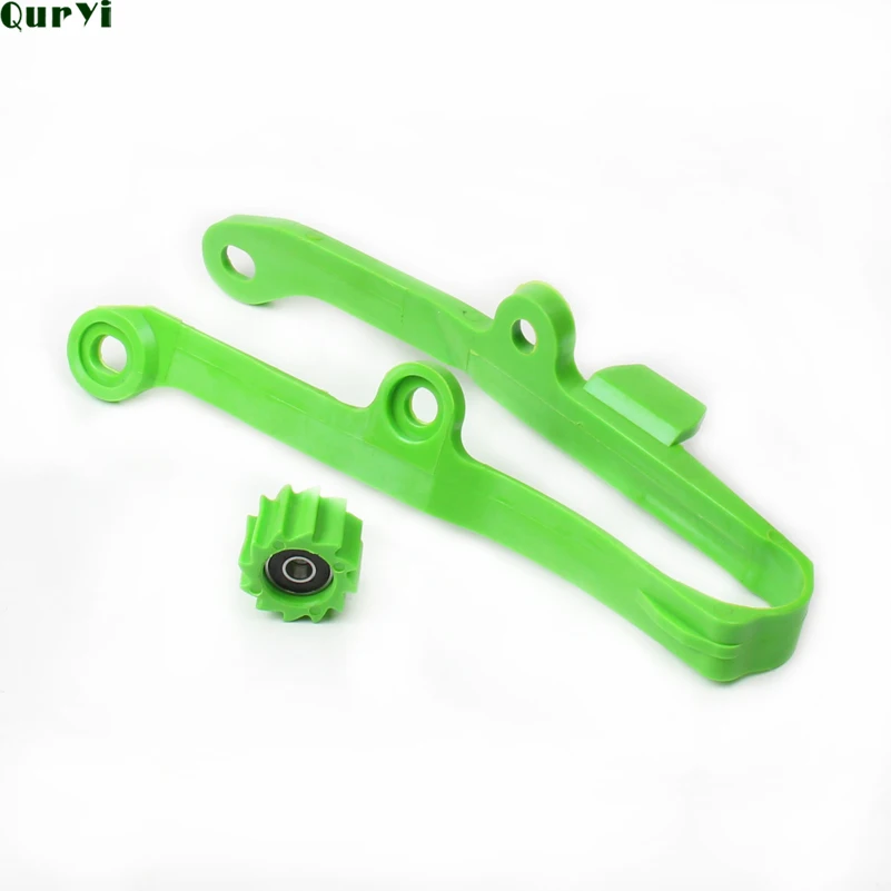 Зеленый направляющий слайдер для мотоцикла маятник KAWASAKI KXF250 KXF450 KX250F KX450F KXF 250 450