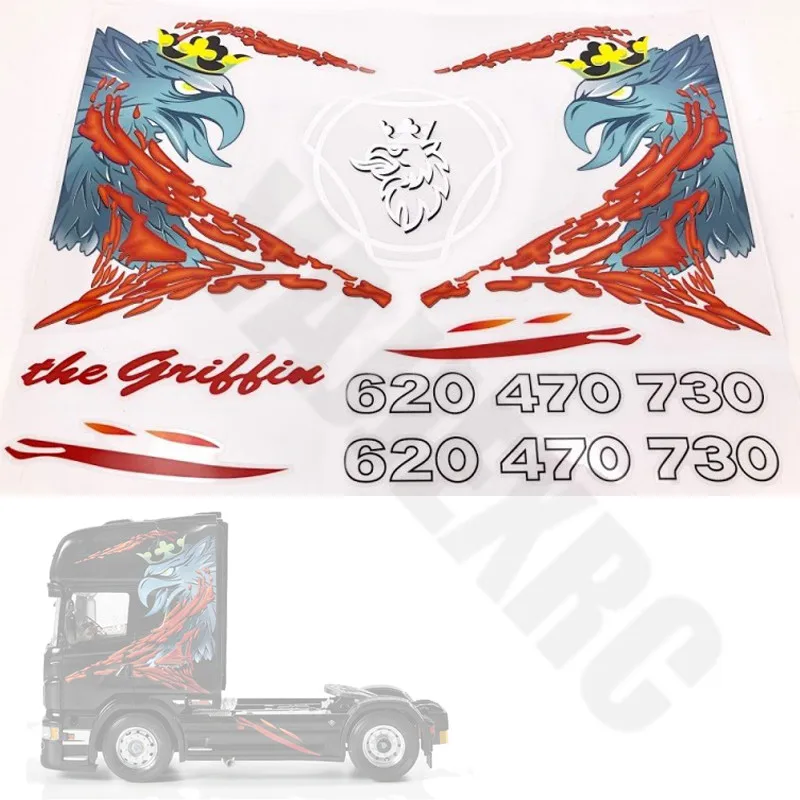 наклейка на корпус для tamiya 114 scale rc scania r470