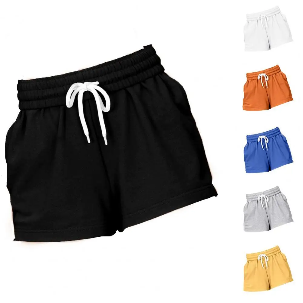

Women's Shorts 2021 Casual Summer Women Short Pants Drawstring Solid Color High Waist Loose Shorts for Sports