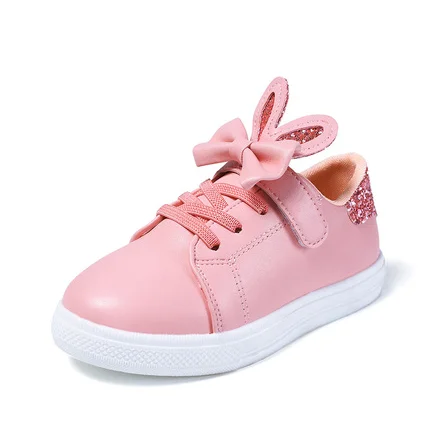 

2019 Spring and Autumn Rabbit Ear Shoes for Girls Tenis Chaussure Enfant Kids Sneakers Girl Pink Casual Shoes Cute
