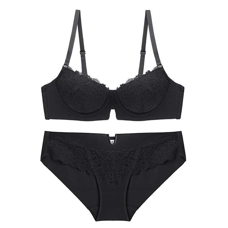 Комплект женского нижнего белья с чашкой пуш ап чашка B C D|Комплекты белья| |