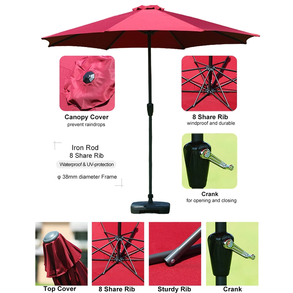 Пустыня и лиса открытый сад патио зонтик 2 4 м диаметр рынка водонепроницаемый