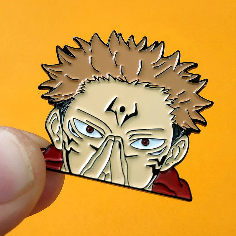 

Cartoon Jujutsu Kaisen Itadori Yuji Enamel Brooch Pin Lapel Hard Metal Pins Brooches Badges Exquisite Jewelry Accessories