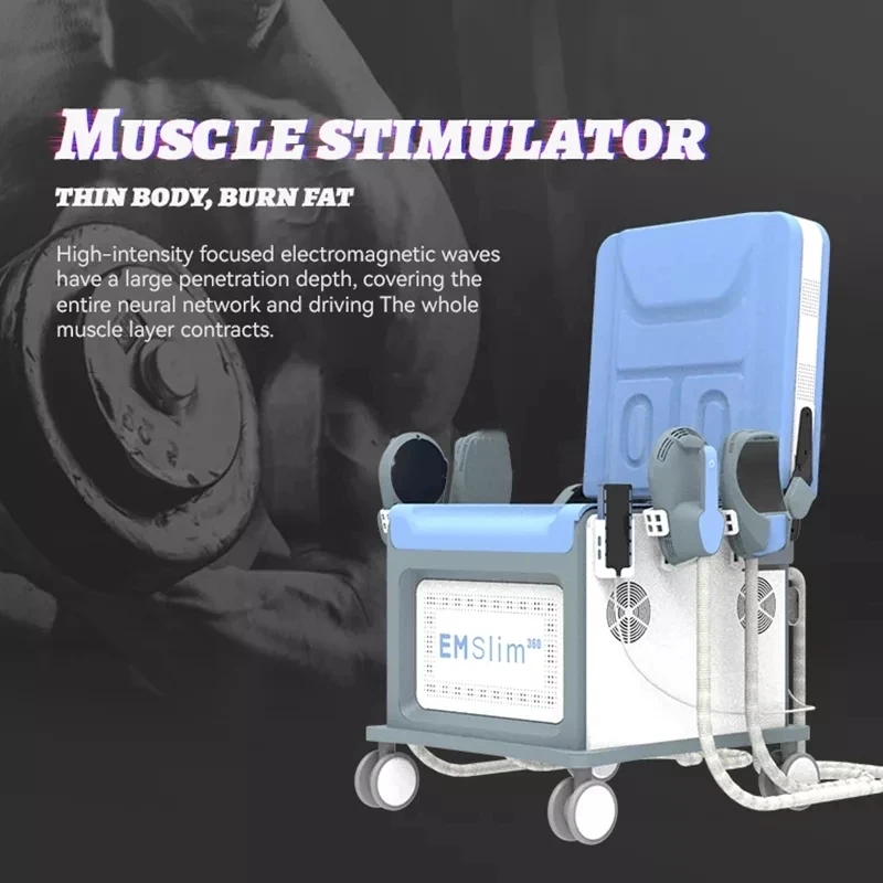 

7 Tesla Emslim 360 machine muscle stimulation slimming body Electromagnetic Muscle Building emslim neo RF With EMS Chair
