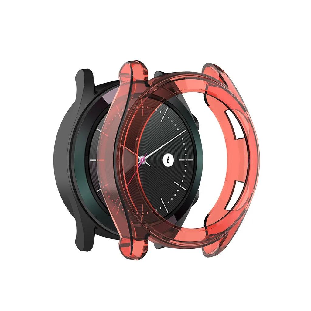 Для huawei-Watch GT2 42/46 мм прозрачный тонкий ТПУ защитный бампер чехол для часов