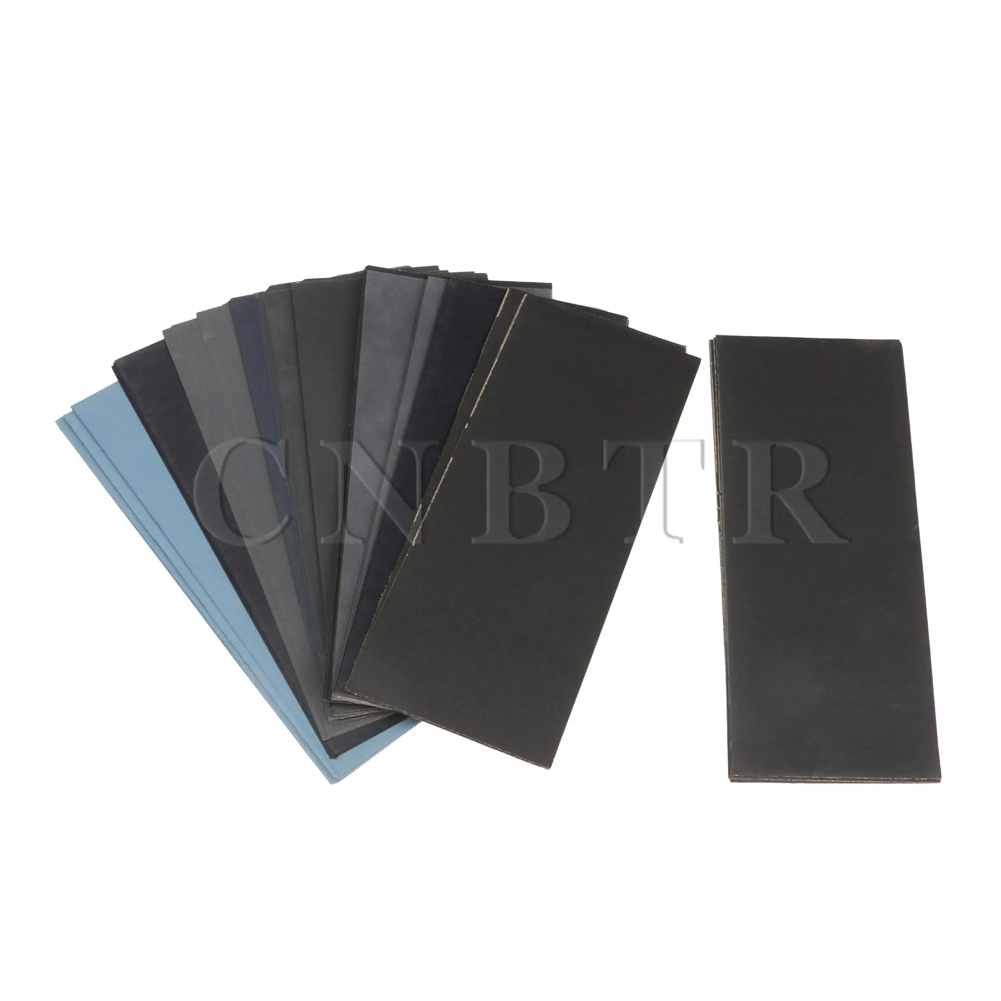 

Наждачная бумага CNBTR, 90 шт., лист твердосплавного силикона 9x3,6 дюйма 400 # до 3000 # для дерева