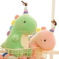 233550cm lovely plush toys dinosaur pink green blue stuffed soft kawaii animal casual pillow dolls gift for birthday christmas