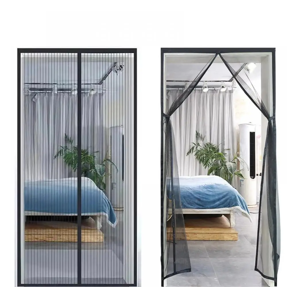 

New Strong Magnetic Door Curtain Mosquito Net Magnetic Curtain Fly Insect Screen Mesh Auto Closing Custom Size Easy Installation