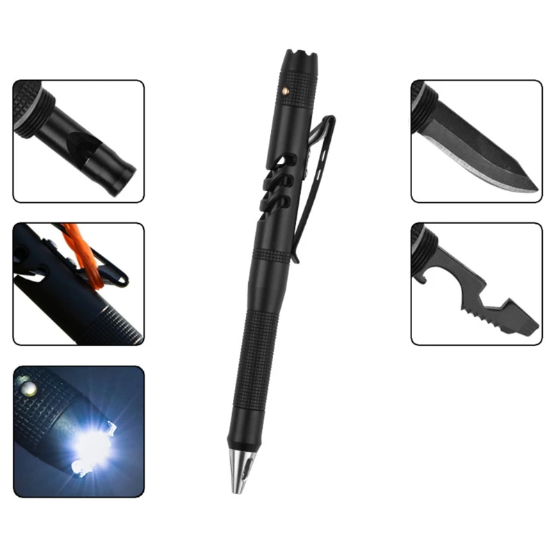 

Многофункциональная карманная мини-ручка, внешний фонарь, многофункциональный инструмент светодиодный светодиодным фонариком, выключате...