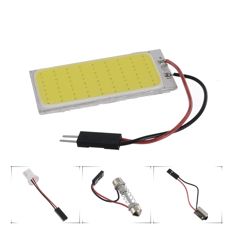 1 шт. Cob 36 светодиодсветильник 12 В 24 в Smd комнатные лампы с T10 + фестон-адаптер