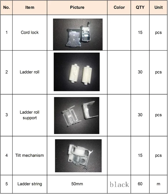 Аксессуары для деревянных жалюзи 50 мм | Дом и сад