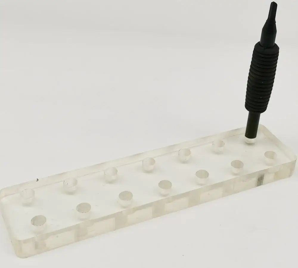 1 шт акриловые держатели для тату-машинок трубки держатель стенд 14 отверстий Storeage