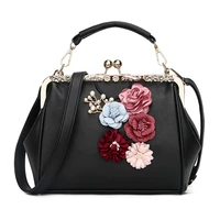 shell bag 2021 new korean embossed flower metal clip handbag fashion shoulder slung handbag luxury bags
