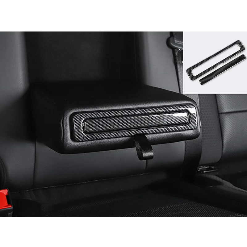 

Accessories Rear Row Armrest Cup Holder Cover Trim Fit For Ford F150 Raptor 2017-19