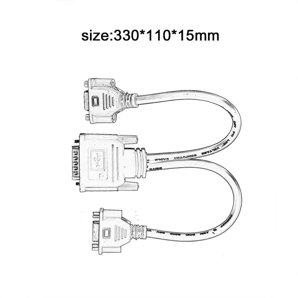 

DMS 59 Splitter Cable 8in DMS-59 to 1 x DVI&1 x VGA Y Cable DMS 59 to VGA Monitor Splitter Cable DMS59 Cable