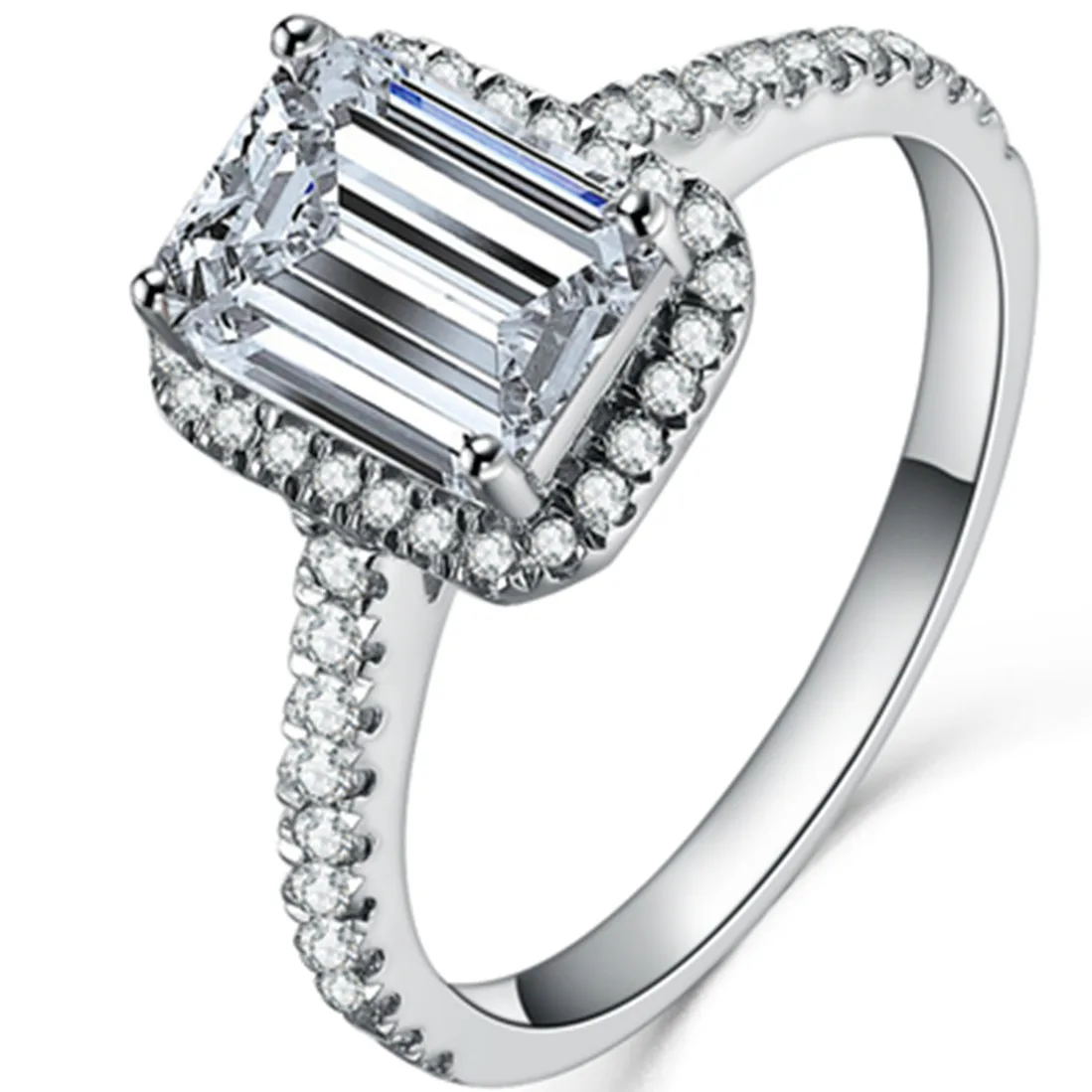 Тестовое положительное Стерлинговое Серебро Изумрудное ювелирное изделие 1CT