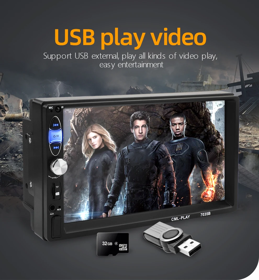Mirror link Android 9,0 Автомагнитола 2din MP5 плеер сабвуфер Bluetooth handsfree FM USB камера заднего вида радио Кассетный рекордер