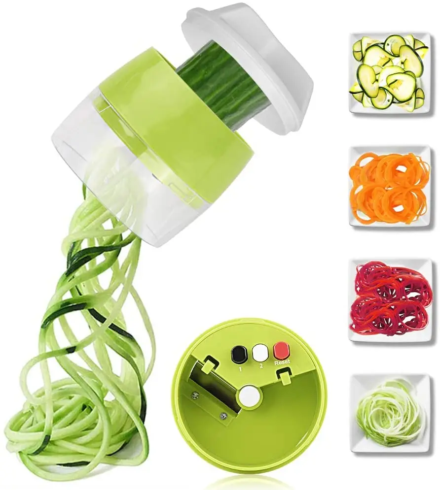

Handheld Spiralizer Vegetable Fruit Slicer 4 in 1 Adjustable Spiral Grater Cutter Salad Tools Zucchini Noodle Spaghetti Maker