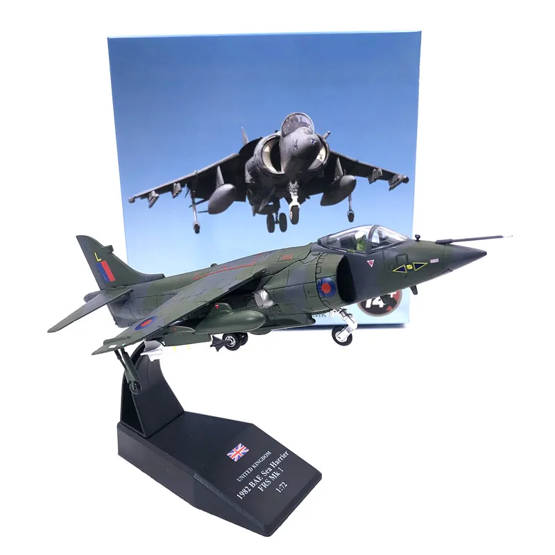 Модель литья под давлением Wltk Британский Королевский флот BAE Sea Harrier FRS MK I Fighter 1982