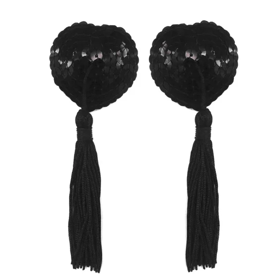 1 пара женские сексуальные блестящие Чехлы для сосков с кисточками наклейки