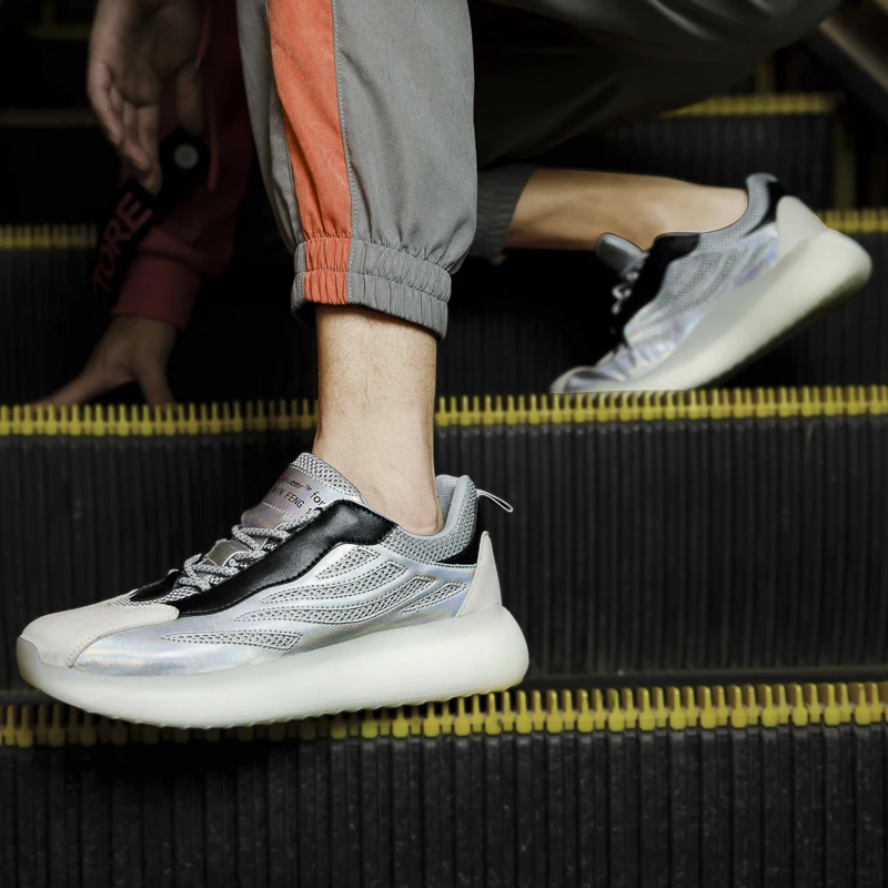 Мужские кроссовки для бега дышащие уличная спортивная модная удобная