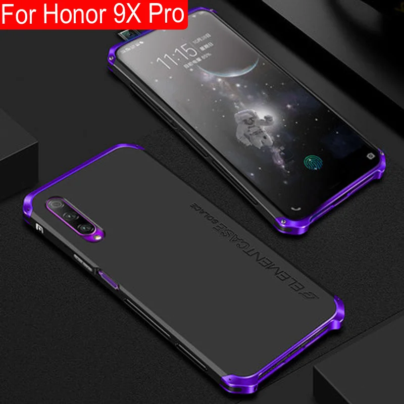 Чехол для телефона с металлической рамкой Huawei Honor 9X Pro тонкий жесткий алюминиевый