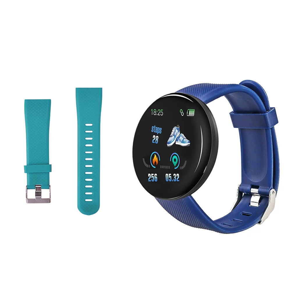 RJC00H27N14 D18 Smart Watch Men Heart Rate Bluetooth Smartwatch Blood Pressure Round Fitness Sleep Tracker Smart Watch Women For Android IOS - Цвет: RJC00H27N14