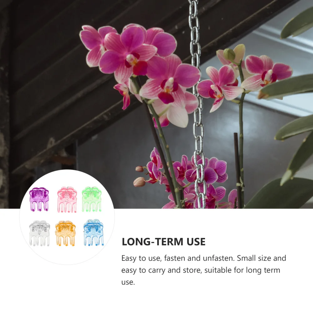 

60pcs Phalaenopsis Support Clips Garden Plant Fixing Clip for Greenhouse