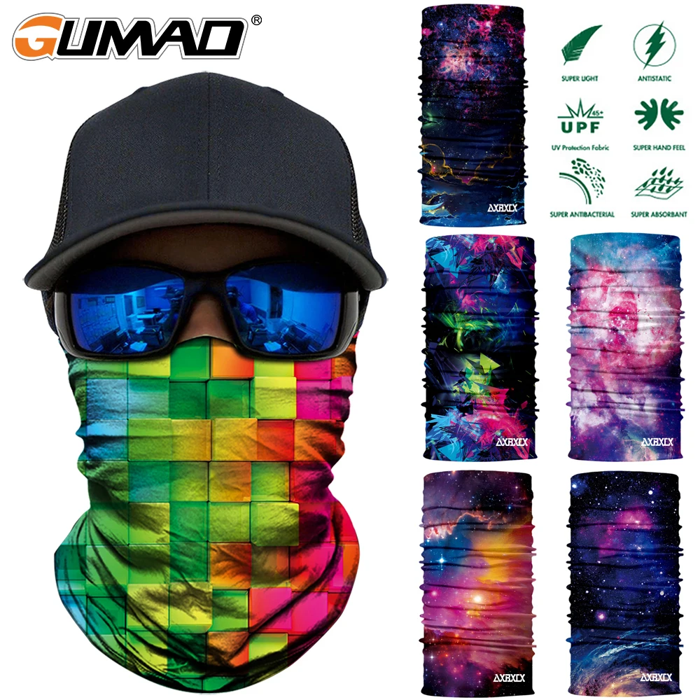 3D бесшовные шарфы Galaxy Magic Neck Gaiter Face Cover Sport Лыжная маска Рыбалка Велоспорт Туризм