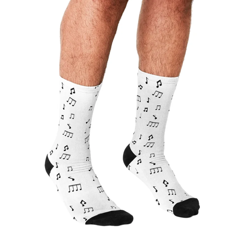 

Funny Men socks Cheerful Music pattern Printed hip hop Men Happy Socks cute boys street style Crazy novelty Socks for men