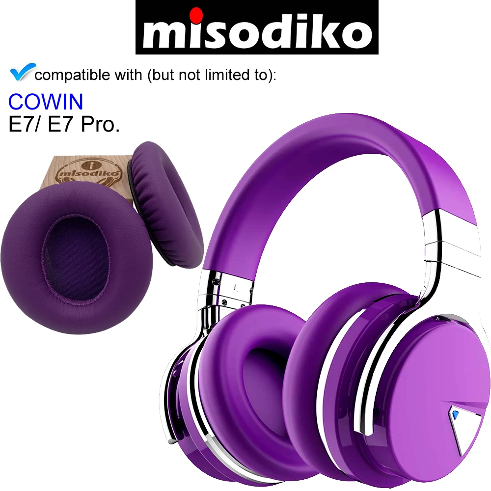 Misodiko Сменные подушки амбушюры-для COWIN E7/E7 Pro, наушники, запчасти для наушников, накладки для наушников, наволочки