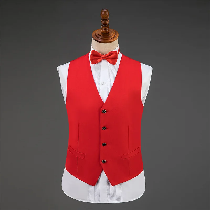 Модный мужской жилет роскошный свадебный для выпускного вечера однотонный