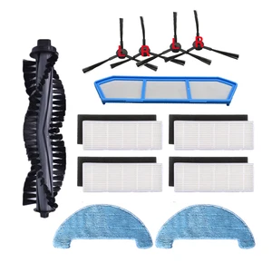 Сменные фильтры для Ilife A4, A4S, A40, hepa фильтр, основной, боковая щетка, крышка круглая щетки с дистанционным управлением, салфетка для швабры