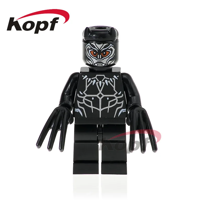 799 Without Box Одиночная фигурки Черная пантера Erik Killmonger Okoye образование Ulysses Klaw Кирпичи Строительные блоки куклы детские игрушки XH 806 - Цвет: 799 Without Box