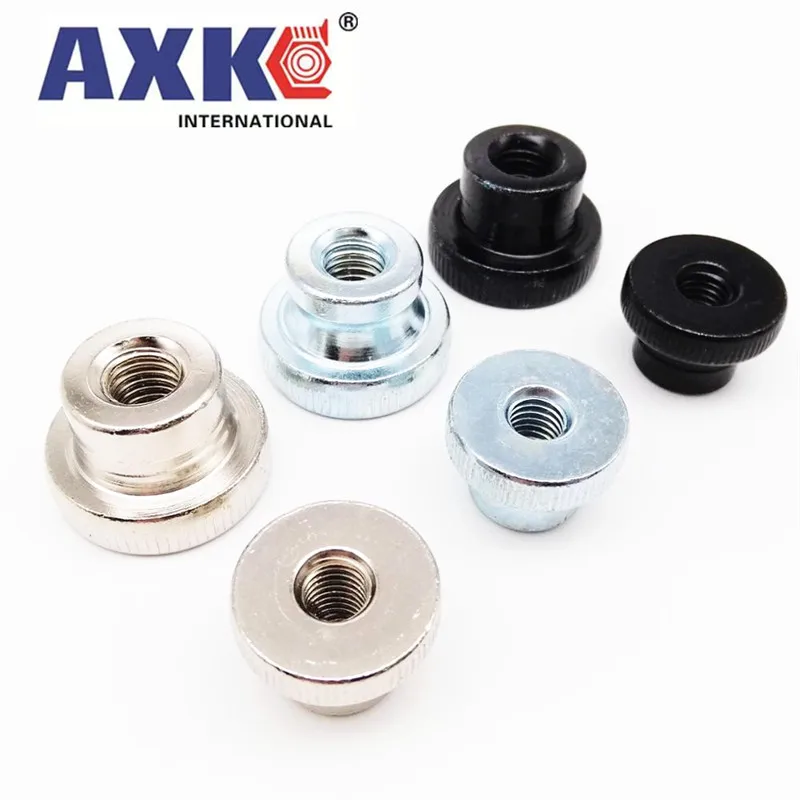 

2/5pcs M3 M4 M5 M6 M8 M10 Silver Black GB806 Double Step Adjust Knurl Thumb Nut Hand Tighten Thumbnut 3D Printer Curtain Wall