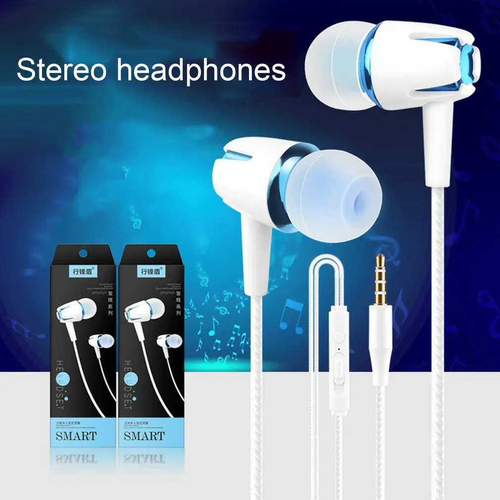 

High Quality E18 3.5Mm Headphones With Subwoofer Earbuds Adjustable Volume Earphones Music Sports Gaming Headset With Mic