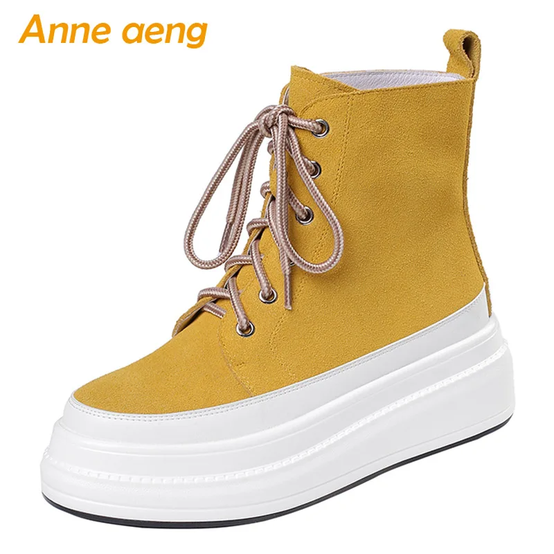 2019 г. Новые зимние женские ботильоны из коровьей замши повседневная женская