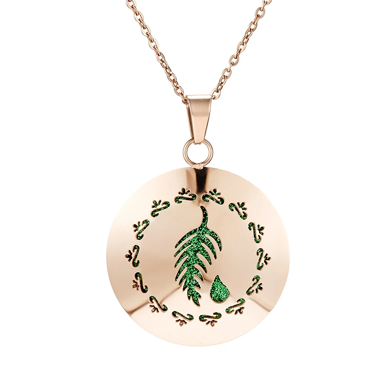 Style-15 Животное ароматерапия диффузор Neckalce эссенция масло медальон со светорассеивателем кулон Аромат из нержавеющей стали розовое Золотое ювелирное ожерелье - Окраска металла: Style-15