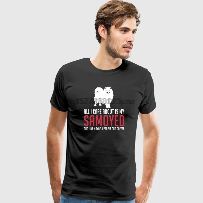 Novelty Custom Personality Tees Camisa Beauty Black Samoyed 100% Cotton Ali Shirt On Sale Hot Selling T Shirts Online |
