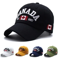 i love canada washed cotton baseball cap for men women 2021 summer outdoor snapback cap embriodery hip hop caps sun dad hat