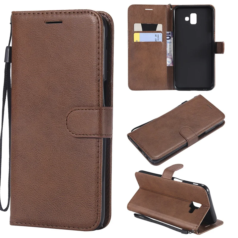 Однотонный деловой Чехол книжка из искусственной кожи для Samsung Galaxy J1 J2 J3 J4 J5 J6 J7 J8