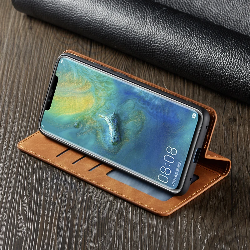 Чехол-книжка из искусственной кожи для Huawei Mate 20 Pro P20 Nova 3e Lite P