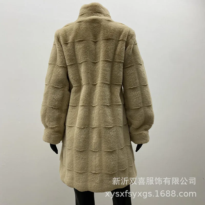 real women mink coats female mink fur coat genuine long fur coat ladies winter clothes oversize 6xl 5xl 7xl imitation fur coats